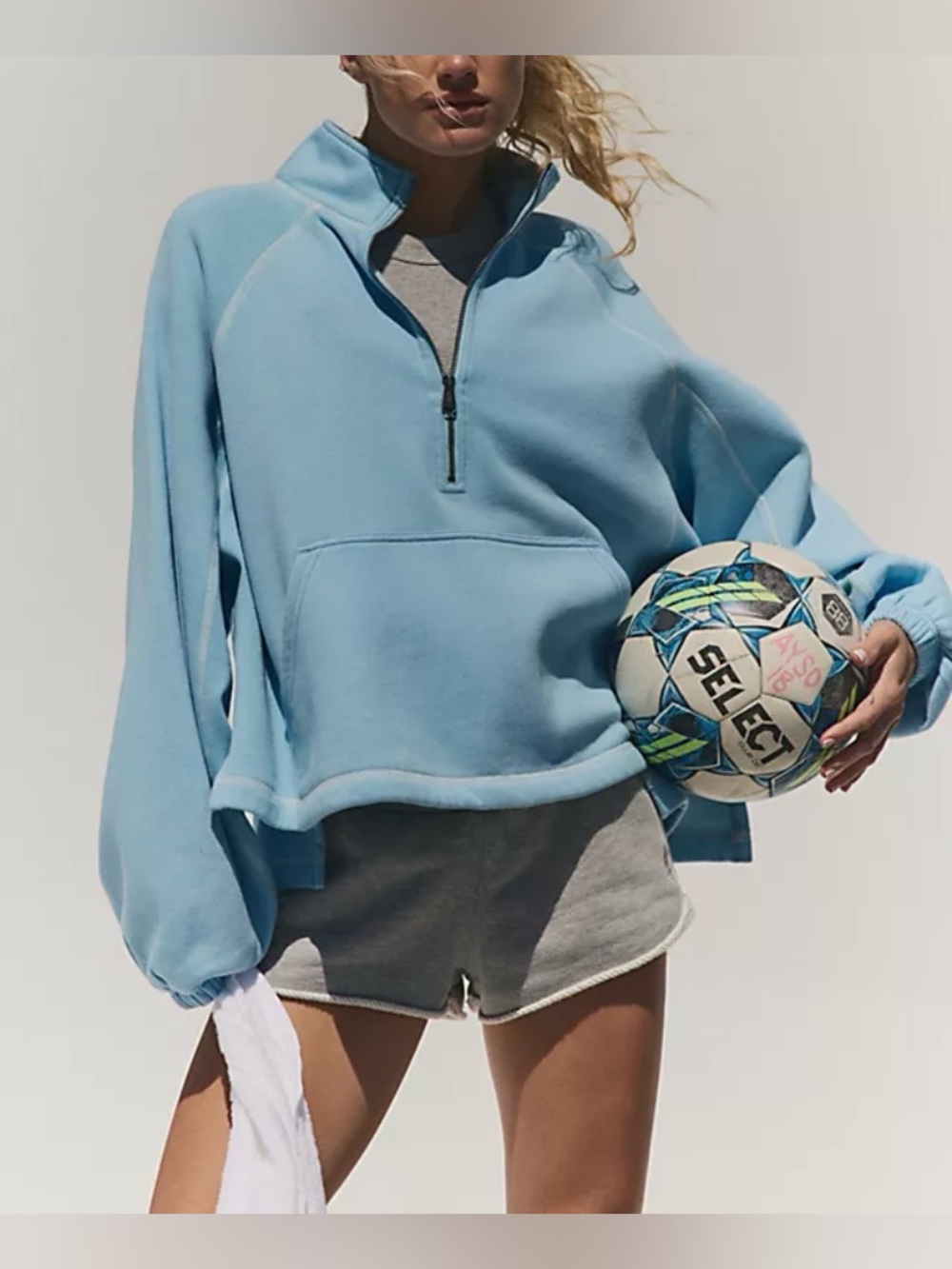 Free people half court half zip